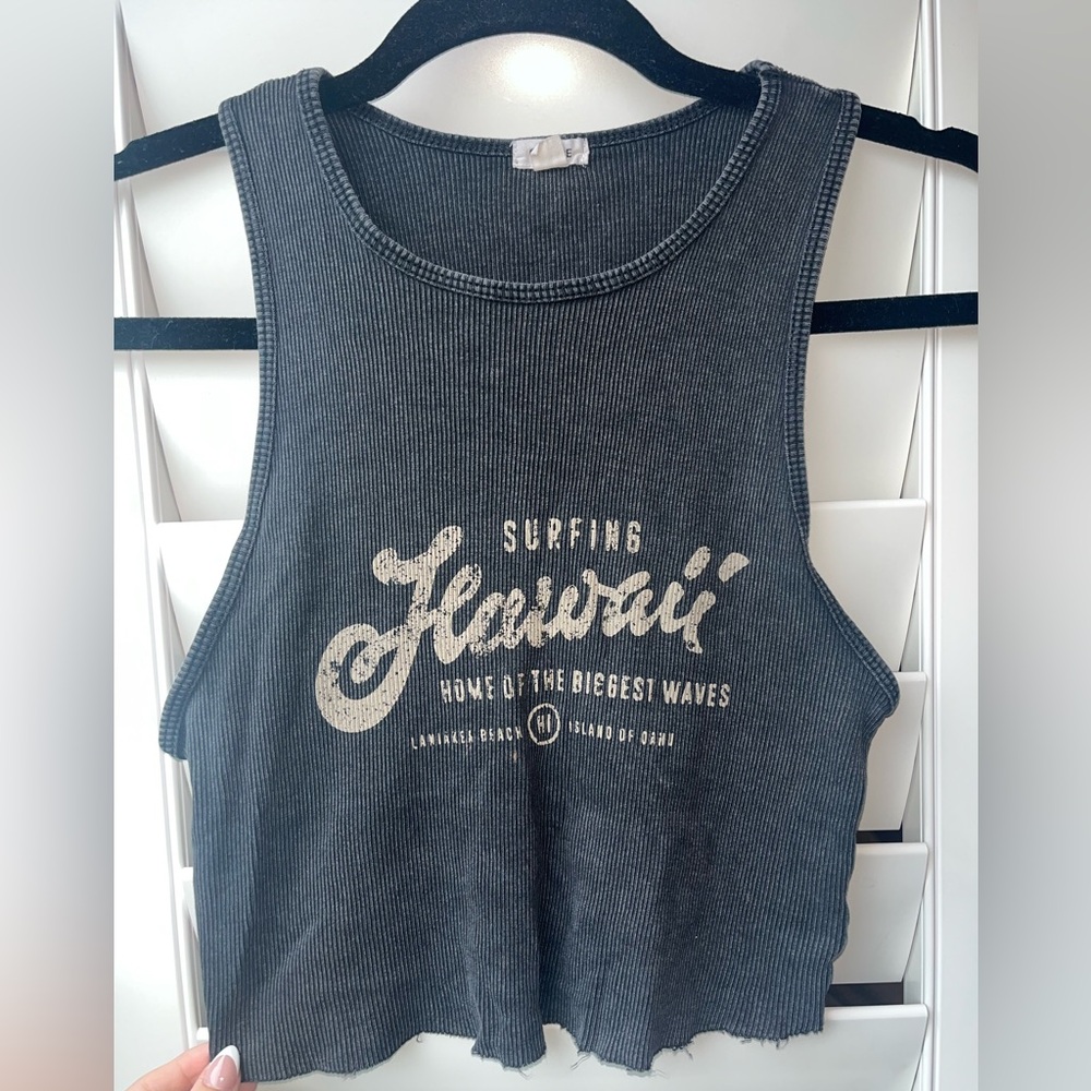 Garage cropped tank top